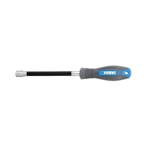 Chiave a bussola flessibile con impugnatura 12 mm Fervi