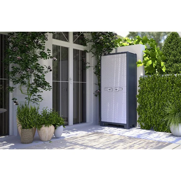 Keter armadio tutto ripiani alto titan xl colore grigio - immagine 9